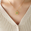 Gold Green Necklace