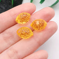Acrylic 3D Lemon Pear Leaf charm pendants for DIY bracelet necklace keychain making