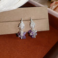 Silver Tone Shell and Beaded Tassel Stud Earrings in Two Colors view 7