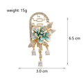Peony Tassel Enamel Two Designs Metal Brooch Pin for Jackets and Lapels view 2