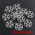 Assorted Star Charms in Antique Silver Bronze and Gold Tones view 3