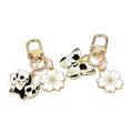 Gold Tone Butterfly Skull and Cherry Blossom Clip Keychains view 5