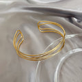 Gold Tone Open Wire Geometric Choker Collar Four Designs view 4