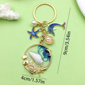 Starfish, Conch and Shell Charm Keychains Featuring Pink Shell Across 59 Variations view 2