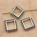 17x15x3mm 1.3g Zinc Alloy Diamond Hollow Small Hole Spacer Beads for Bracelet Necklace Making