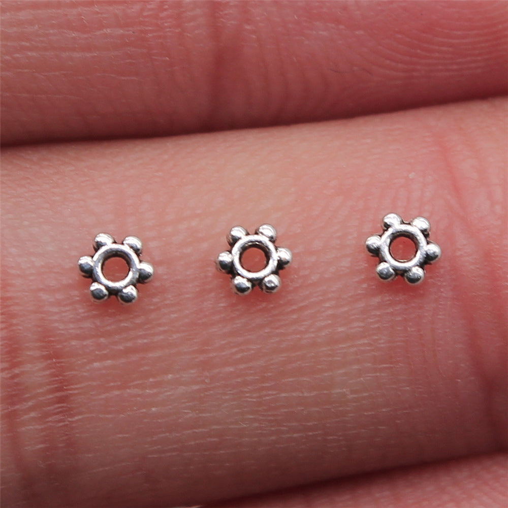 3x4mm 0.04g Multi Color Copper Alloy Small Hole Spacer Beads for DIY Bracelet Jewelry Making