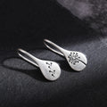 Silver Gold Teardrop Dandelion Drop Hook Earrings Alloy view 4