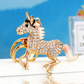 Crystal Unicorn Keychains in Plain Corded and Loose Loop Options view 9