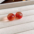 Translucent Round Stud Earrings in Six Candy Colors view 6