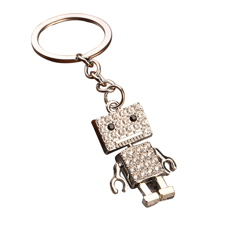 Creative Rhinestone Bear Alloy Keychain Fashion Bag Charm Accessory