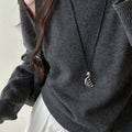 Silver Tone Necklace Trio With Sculptural Pendants view 4