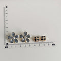 Enamel Stud Earring Collection Flower Butterfly Checker view 4