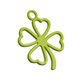 Open Cutout Four Leaf Clover Charm Pendant Three Colors view 5