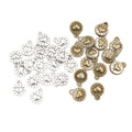 Filigree Heart Charms in Antique Bronze and Silver view 5