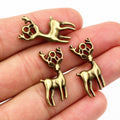 Openwork Deer Metal Jewelry Charms in Four Finish Options view 7