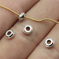 5x5x2mm 0.3g Multi-Color Zinc Alloy Round Small Hole Spacer Beads for DIY Bracelet Jewelry Making