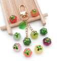 Small and Large Fourteen-Color Glass Pumpkin Charm Collection view 4