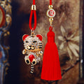 Mixed Tiger Child Vehicle Hanging Ornaments in Two Pictured Designs view 2