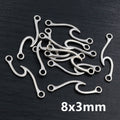 Abstract Wave and Spiral Charms in Three Shapes for Jewelry Making view 6