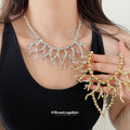 Branch Statement Necklaces in Two Finishes Statement Jewelry Design view 1