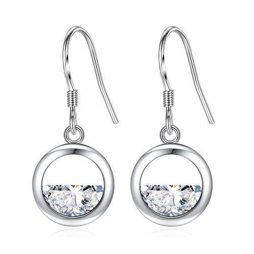 Product view 2 showing half-round clear stones inside open circles