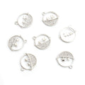 Crystal-Accented Gold Silver Moon Alloy Jewelry Pendants in 2 Styles view 4