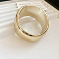 Gold Glossy Geometric Chunky Bangle Eight Shape Styles view 6