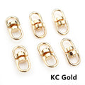 Small Oval Swivel Connector Clasps in Seven Metal Finishes view 12