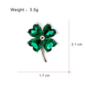 Six Floral Branch and Clover Pearl Look Metal Brooch Designs view 8