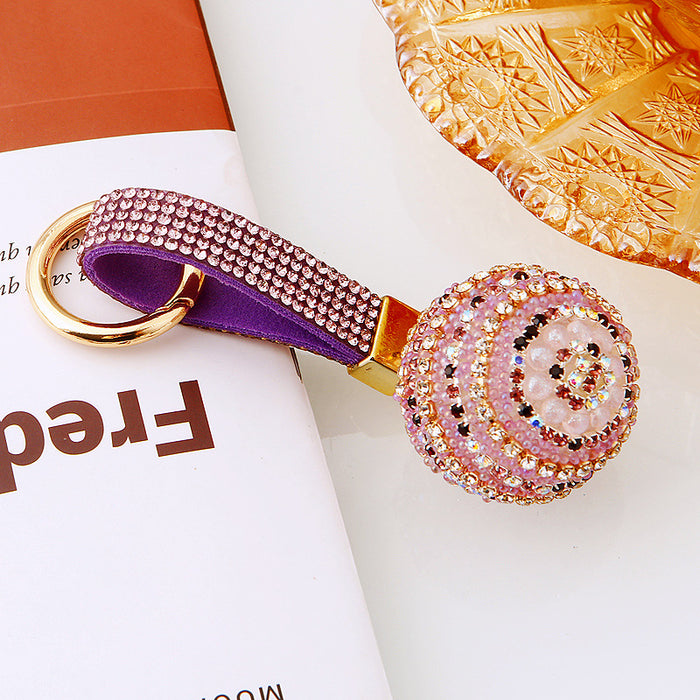 Bubble Pearl Crystal Ball Keychains in Three Colors plus Assorted