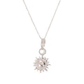 Sun Face Moon And Clear Accent Sun Pendant Necklace Collection view 5