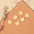 Hand Made Flower Tag Charm Metal Jewelry Making Component In 4 Finishes view 2