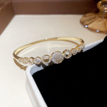 Crystal Open Cuff Bracelets in Three Curved Designs