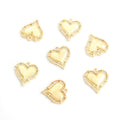 Polished Silver Heart Alloy Charms in 2 Styles for Jewelry Crafts view 3