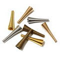 Tapered Trumpet Flower Bead Caps in Five Metal Finishes view 4