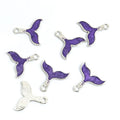 Colorful Enamel Whale Tail Pendant Charms in 12 Styles view 8