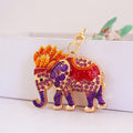 Rhinestone Elephant Keychain With Lobster Clasp, 6 Color Styles view 8