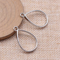 Teardrop Open Frame Pendants in Four Metal Finishes view 2
