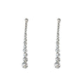 Three Style Gold and Silver Crystal Drop Statement Earrings view 5