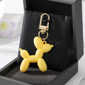 Gold Tone Balloon Dog Clip Keychains in Fourteen Colors view 10