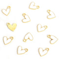 Tiny Colorful Heart Enamel Metal Jewelry Charms, 9 Colors view 12