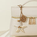 Beaded Starfish And Shell Pendant On Braided Cord Necklace view 5