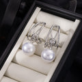 Five Gold and Silver Pearl Look Hoop and Drop Earring Designs view 9