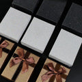 Coffee Glitter Jewelry Gift Boxes Brown Bow Ribbon Packaging view 4