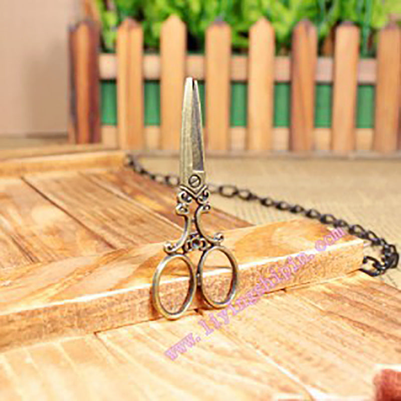 60x25mm Large Vintage Scissors Zinc Alloy Charm Pendant