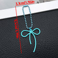 Seven Color Bow and Bead Phone Wrist Straps for Accessory Making view 7
