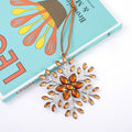 Silver Rhinestone Snowflake Christmas Hanging Four Colors view 3