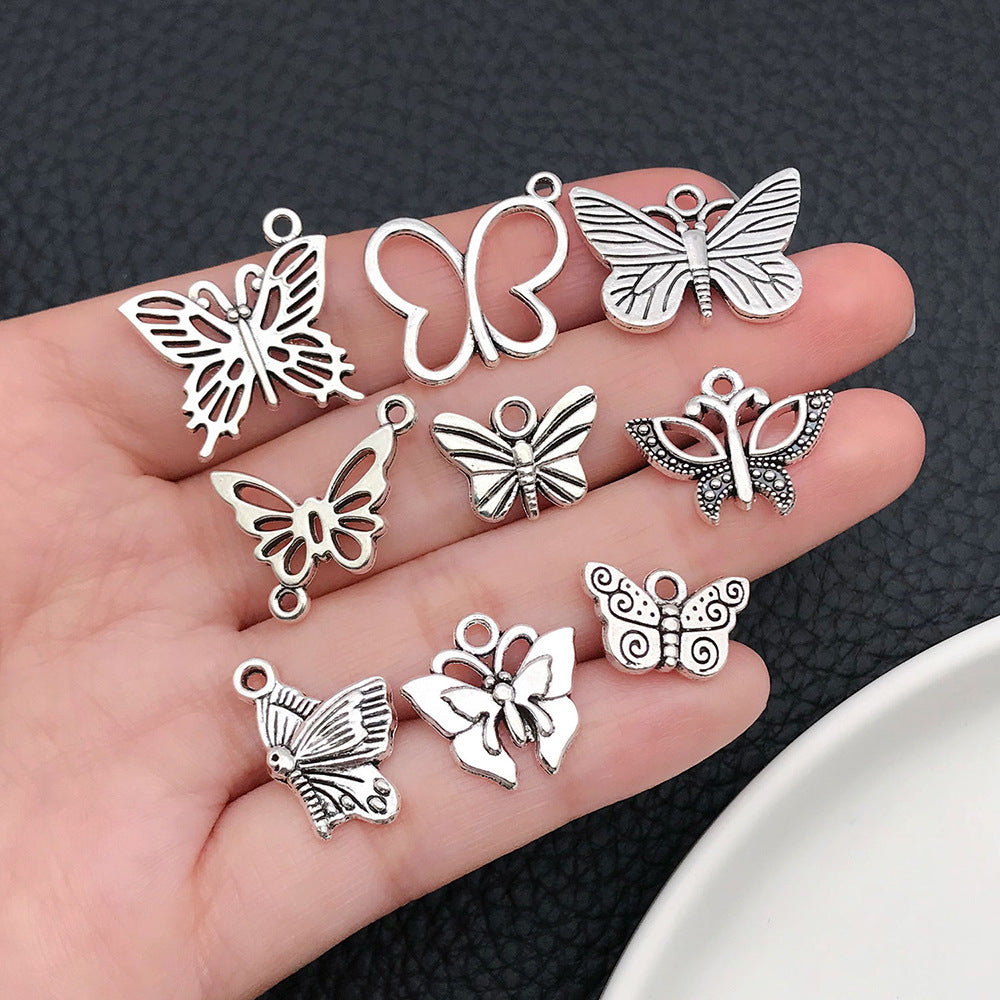 Zinc Alloy Hollow Butterfly Charm Pendant for DIY Necklace Earring Bracelet Jewelry Making