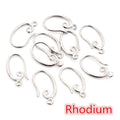 Curved Metal Earring Hooks in Eight Finish Options view 6