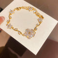 Gold-Tone Floral Charm Bracelets in Four Styles Decorative Jewelry Accessory view 6